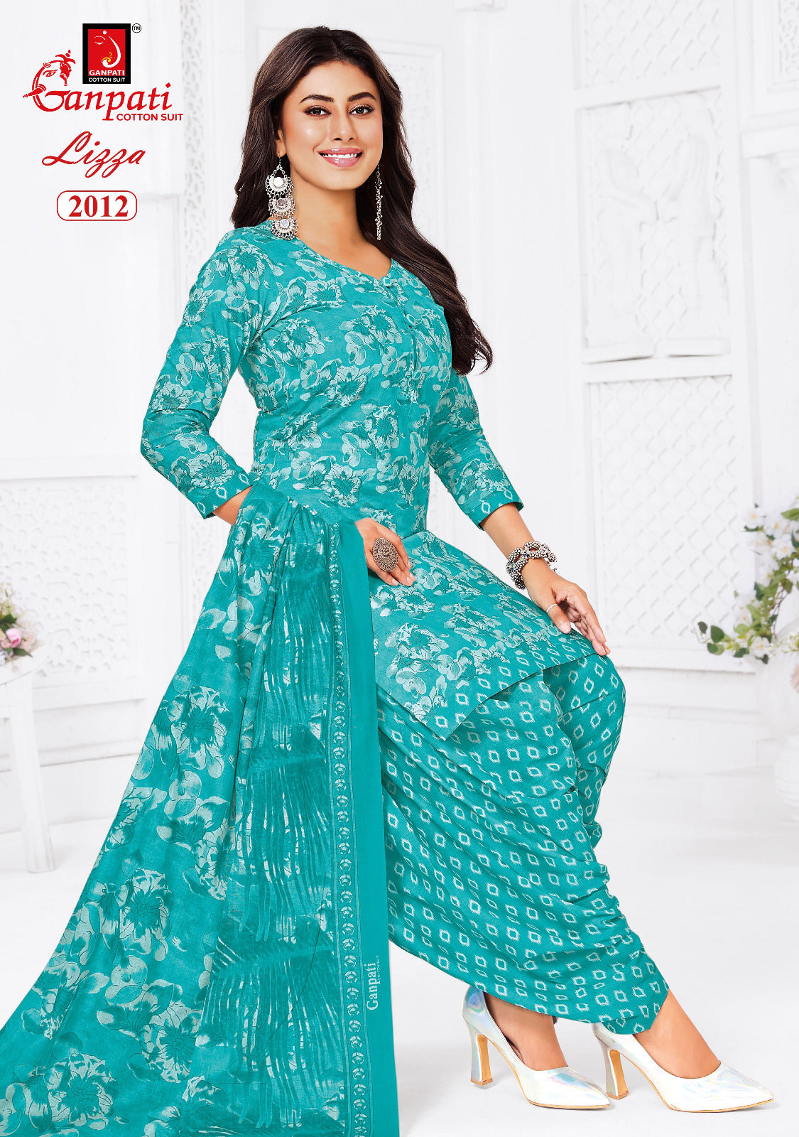 Lizza Vol 2 Ganpati Readymade Cotton Patiyala Suits Wholesaler