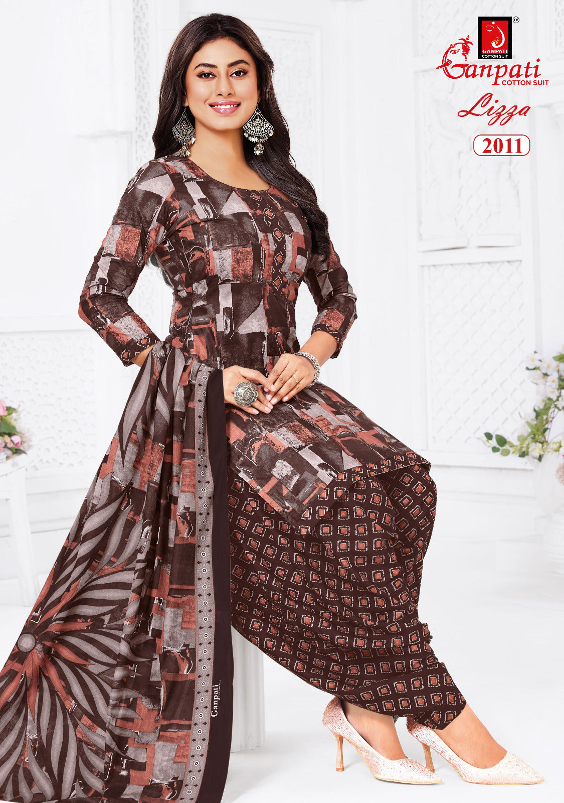 Lizza Vol 2 Ganpati Readymade Cotton Patiyala Suits Wholesaler
