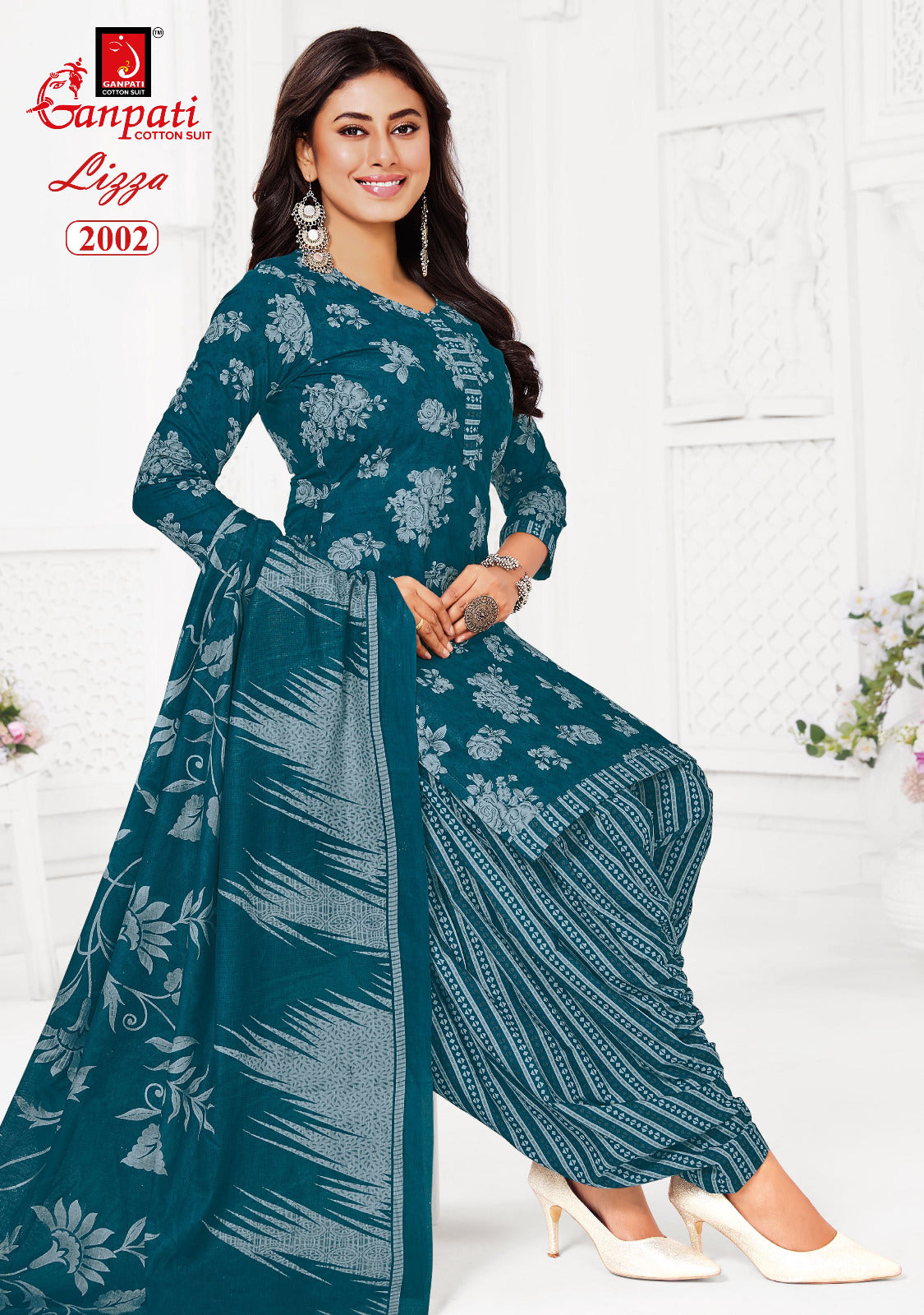 Lizza Vol 2 Ganpati Readymade Cotton Patiyala Suits Wholesaler