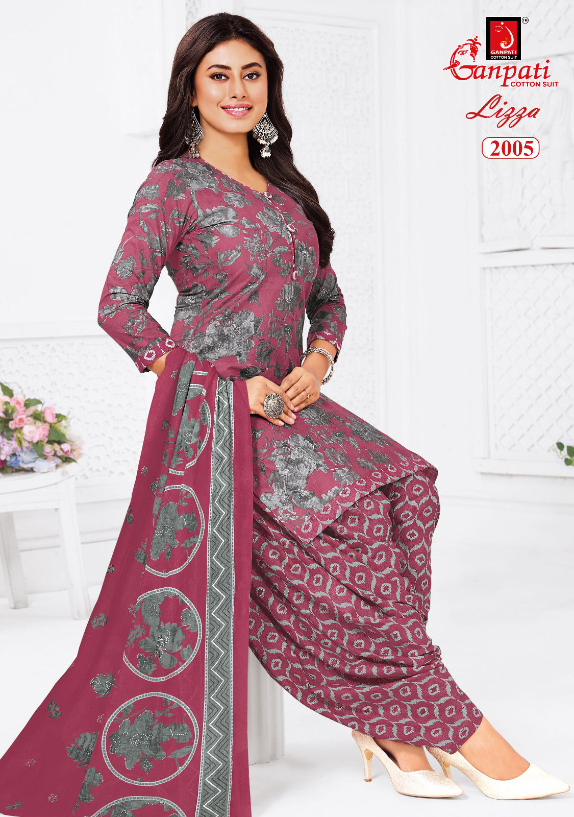Lizza Vol 2 Ganpati Readymade Cotton Patiyala Suits Wholesaler