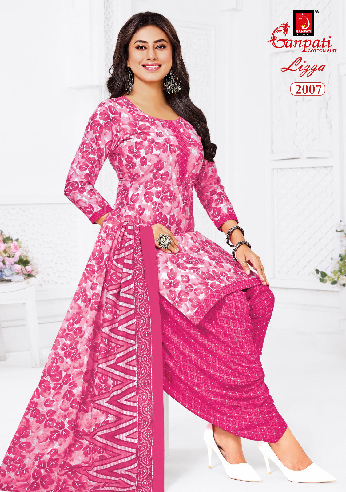 Lizza Vol 2 Ganpati Readymade Cotton Patiyala Suits Wholesaler