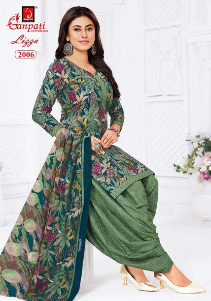 Lizza Vol 2 Ganpati Readymade Cotton Patiyala Suits Wholesaler