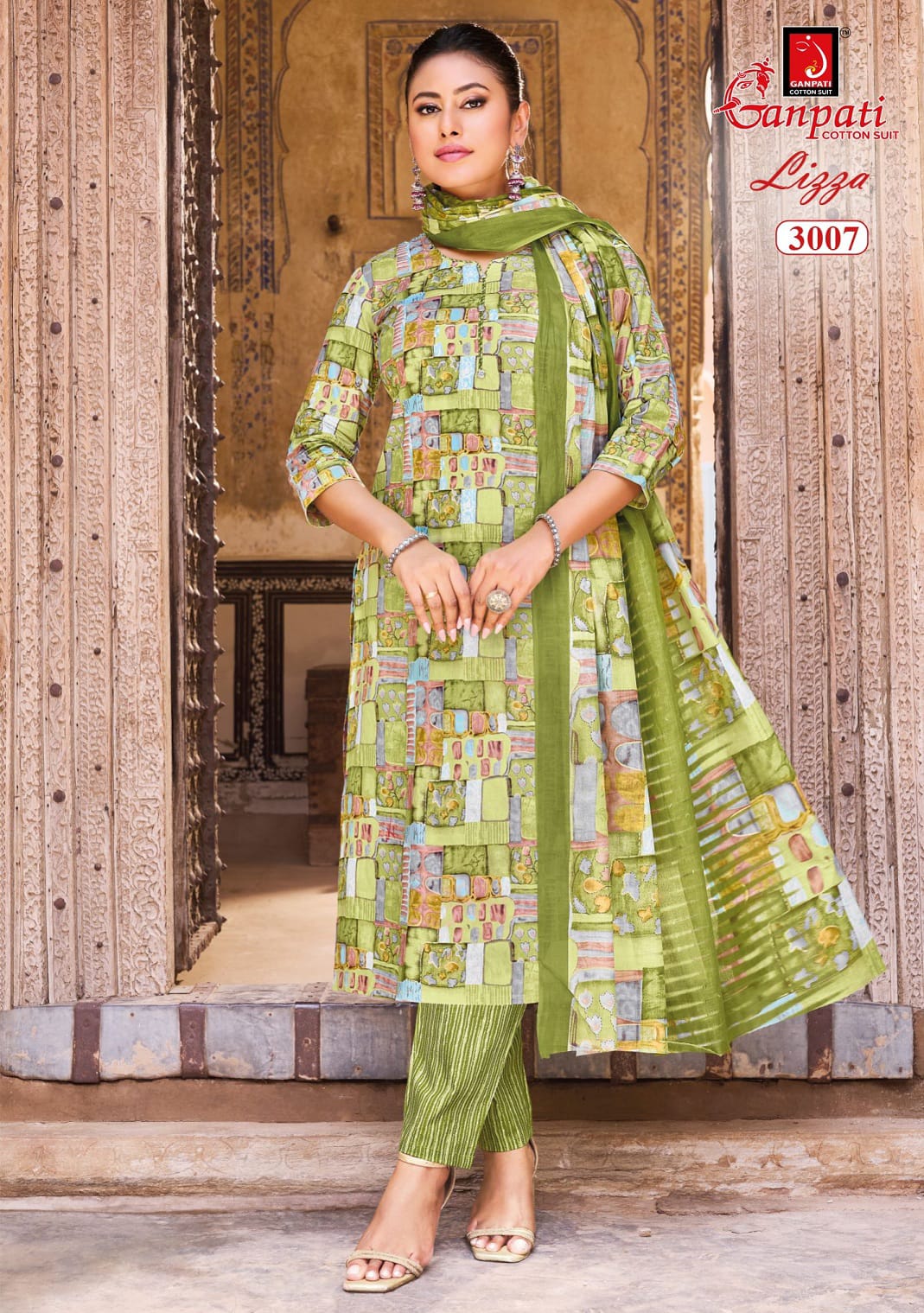 Lizza Vol 3 Ganpati Readymade Cotton Pant Suits Wholesale Price