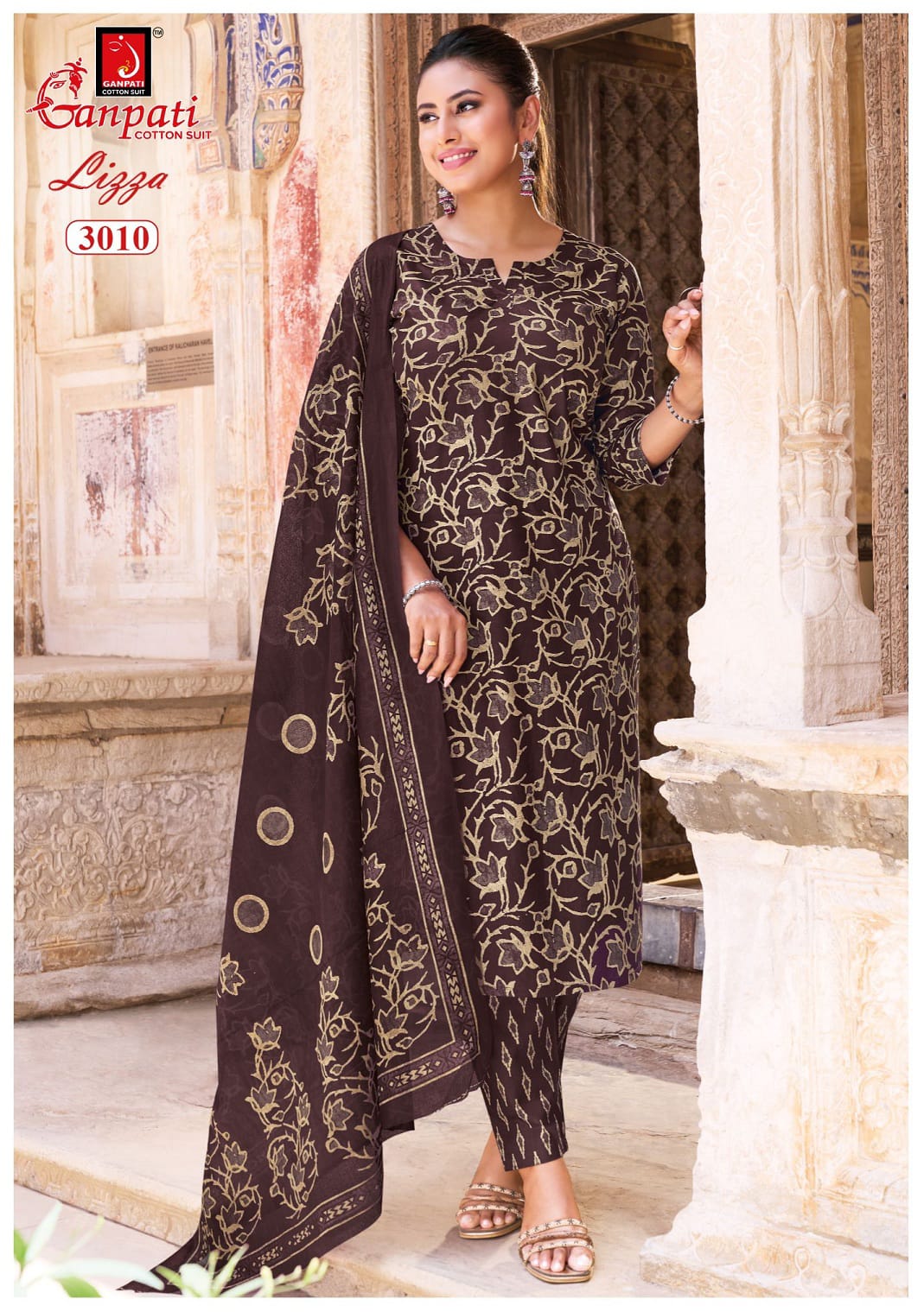 Lizza Vol 3 Ganpati Readymade Cotton Pant Suits Wholesale Price