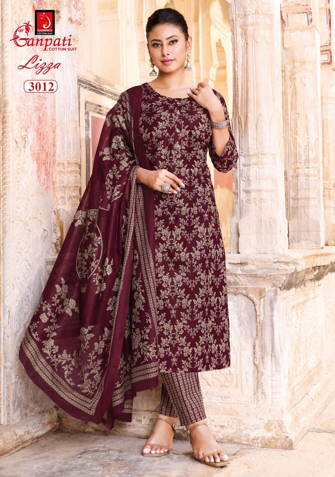 Lizza Vol 3 Ganpati Readymade Cotton Pant Suits Wholesale Price