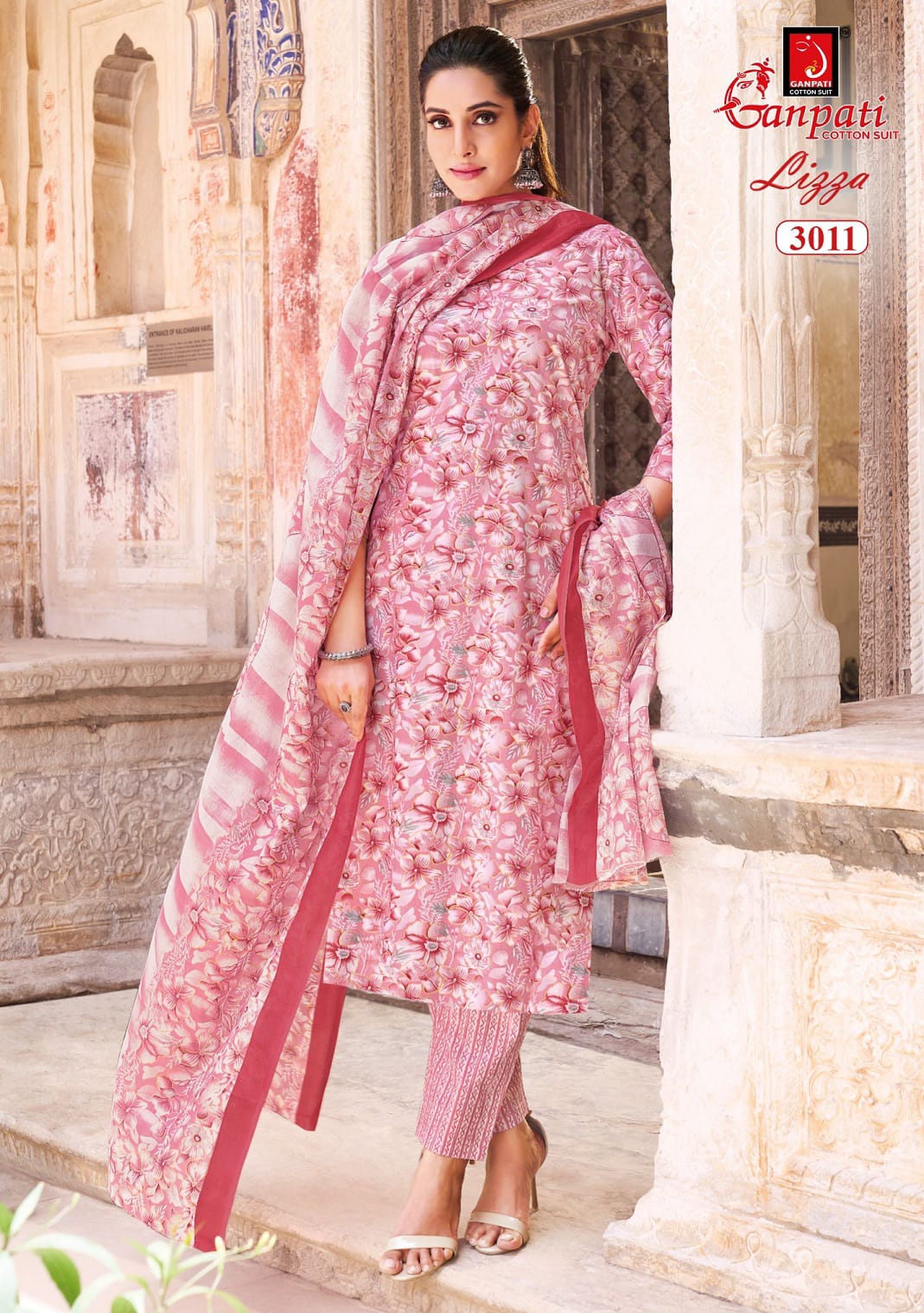 Lizza Vol 3 Ganpati Readymade Cotton Pant Suits Wholesale Price