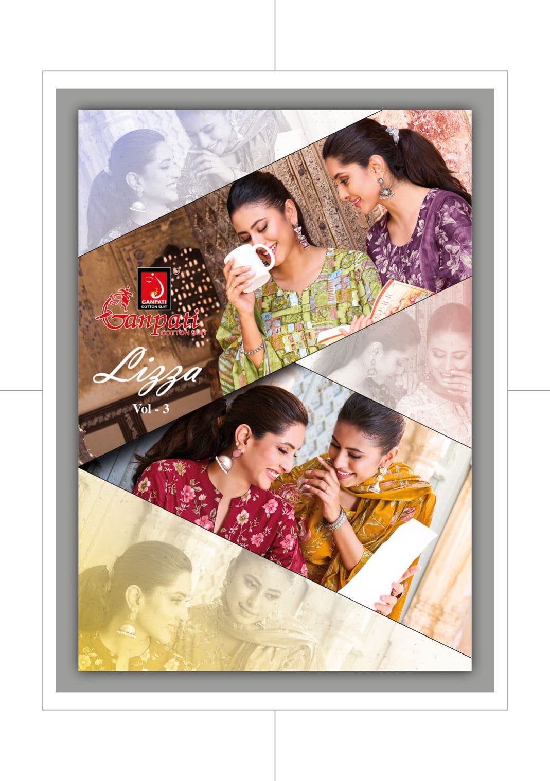 Lizza Vol 3 Ganpati Readymade Cotton Pant Suits Wholesale Price