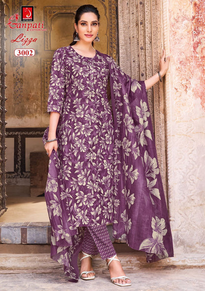 Lizza Vol 3 Ganpati Readymade Cotton Pant Suits Wholesale Price