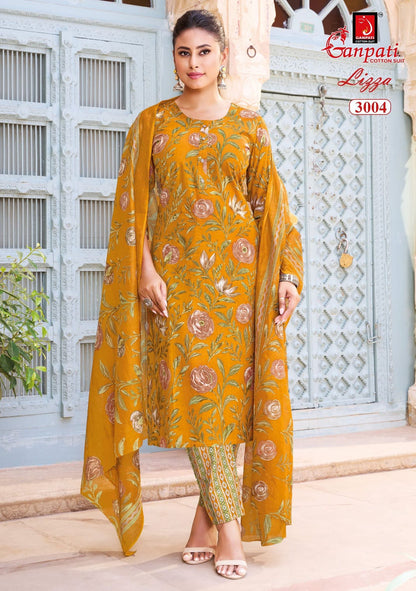 Lizza Vol 3 Ganpati Readymade Cotton Pant Suits Wholesale Price