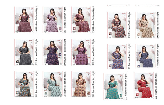 Lizzy Bizzy 2Xl Ruchee Fashion Night Gowns Wholesaler Gujarat