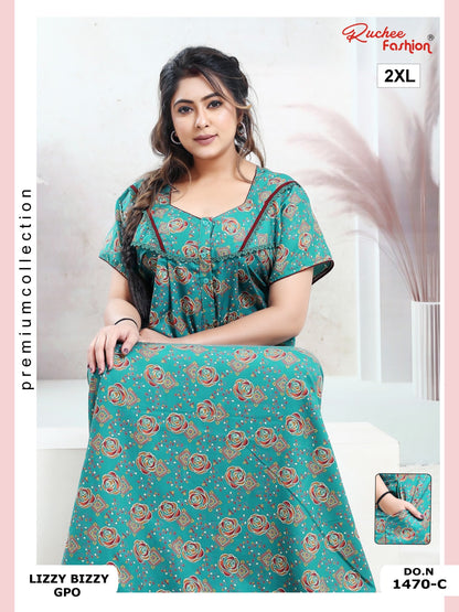 Lizzy Bizzy 2Xl Ruchee Fashion Night Gowns Wholesaler Gujarat