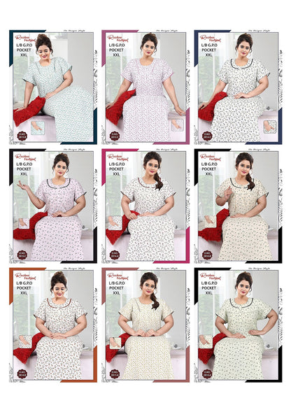 Lizzy Bizzy Gpo Ruchee Fashion Night Gowns Wholesale Price