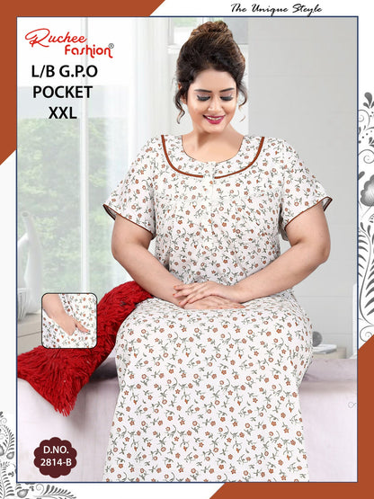 Lizzy Bizzy Gpo Ruchee Fashion Night Gowns Wholesale Price