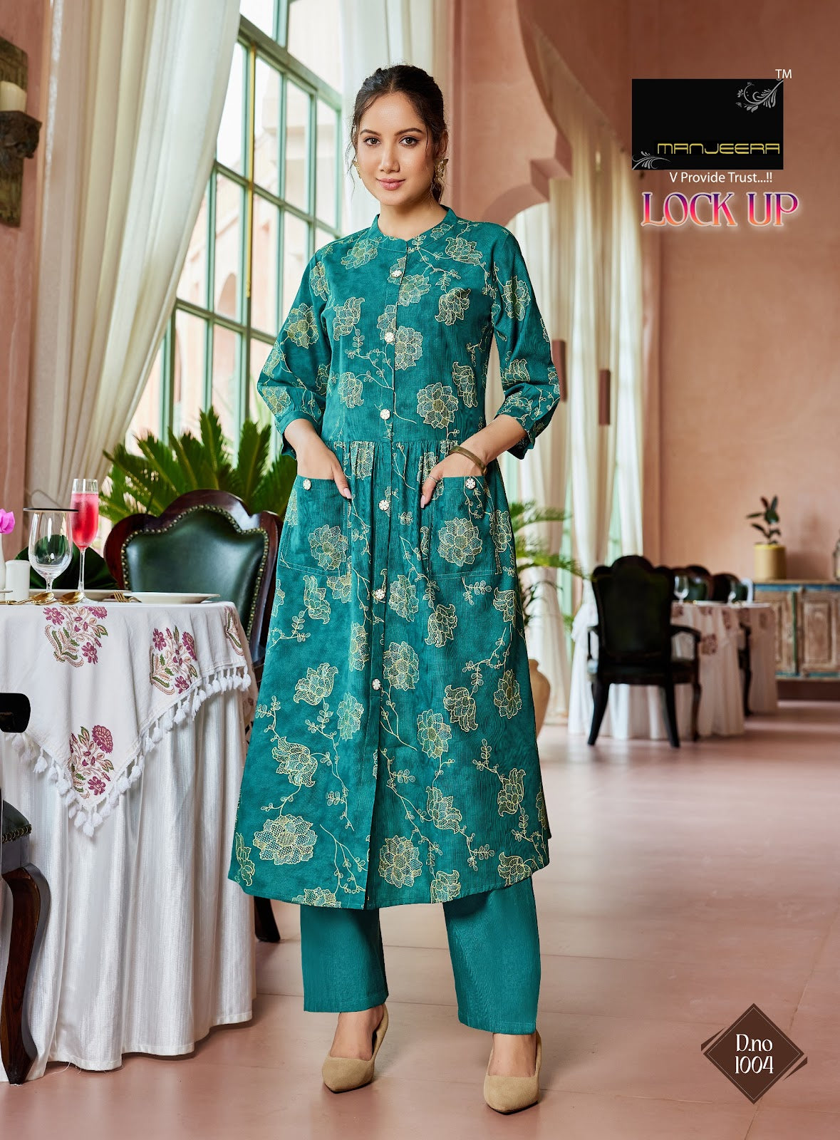 Lock Up Manjeera Gadwal Co Ord Set Wholesaler India
