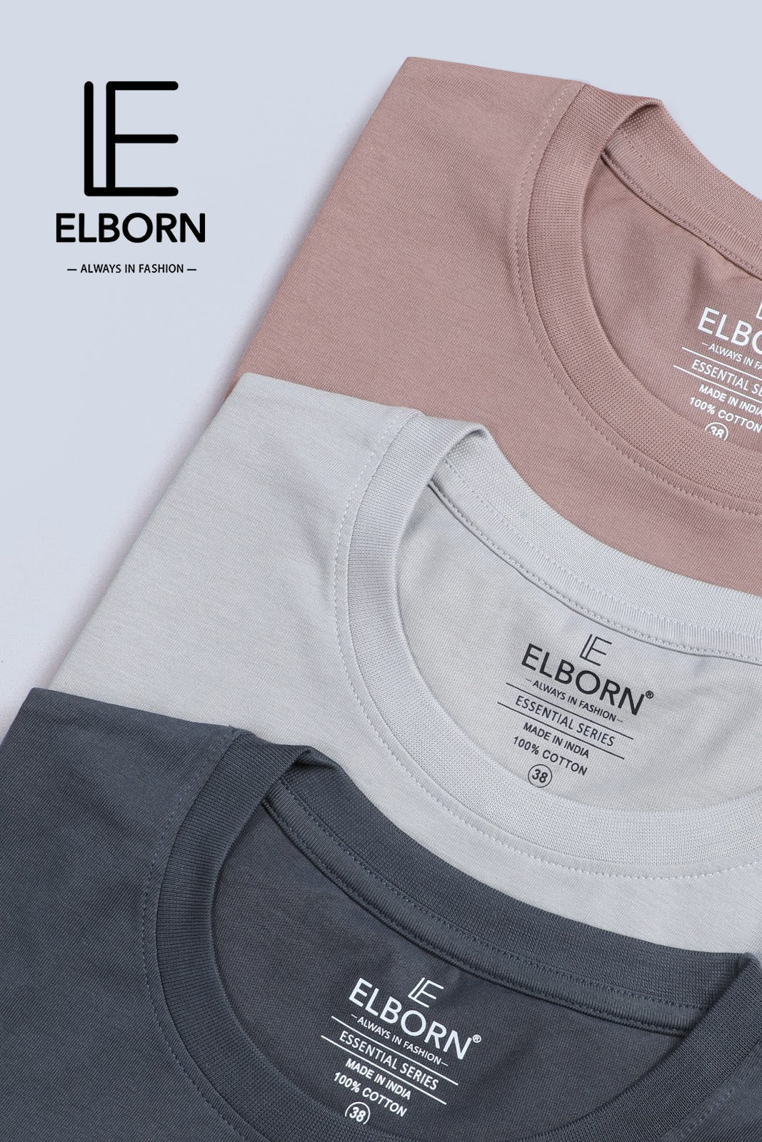 Logo Style Eb-Ir-1080 Elborn Mens Tshirts Exporter