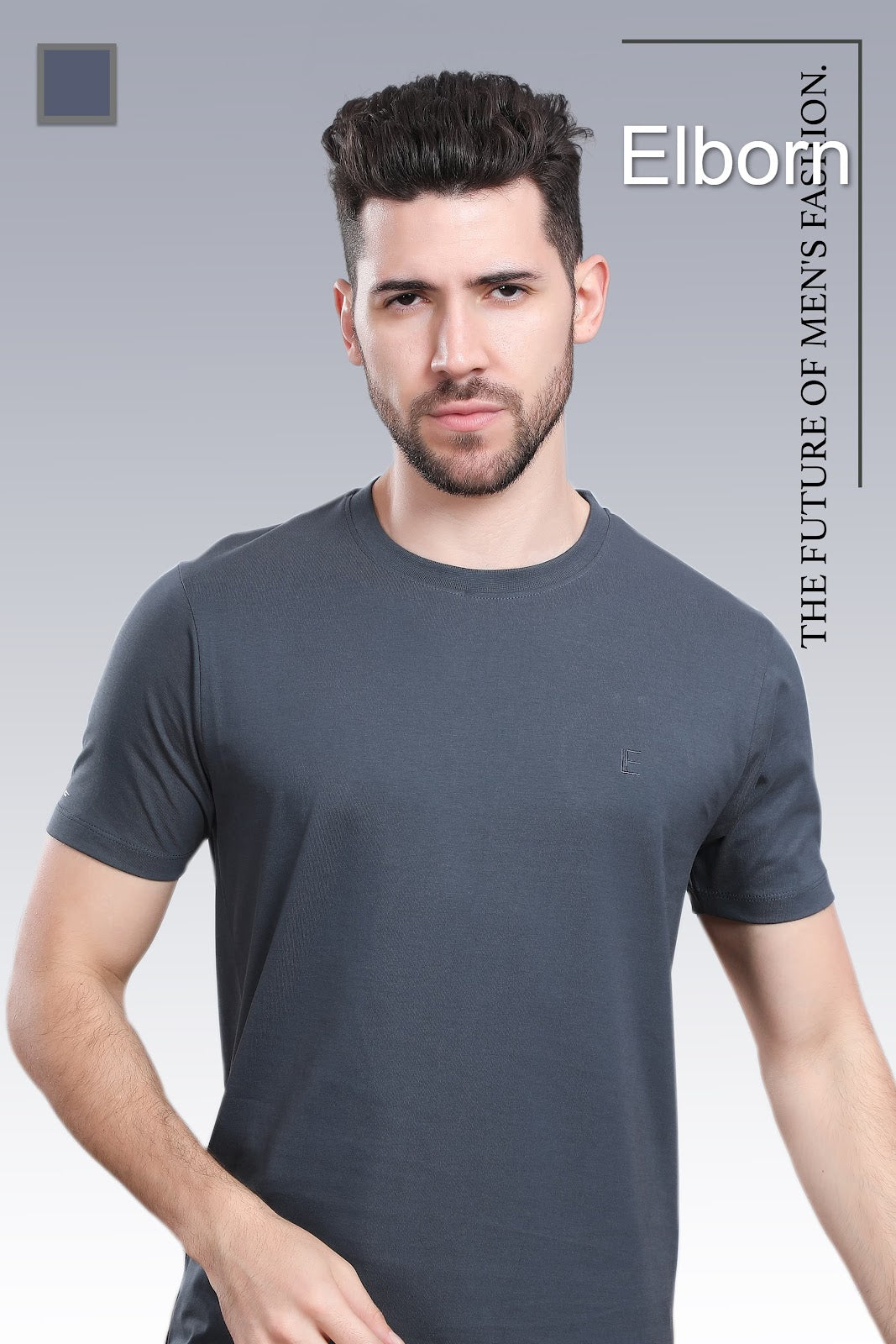 Logo Style Eb-Ir-1080 Elborn Mens Tshirts Exporter