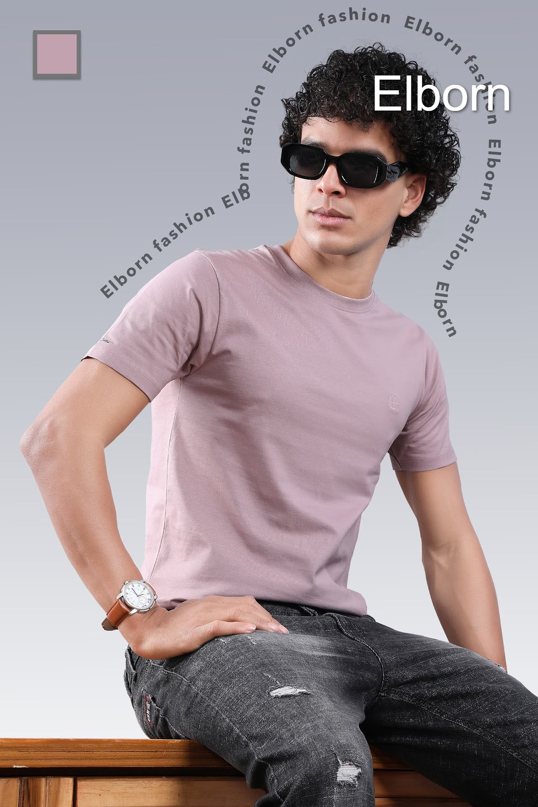 Logo Style Eb-Ir-1080 Elborn Mens Tshirts Exporter