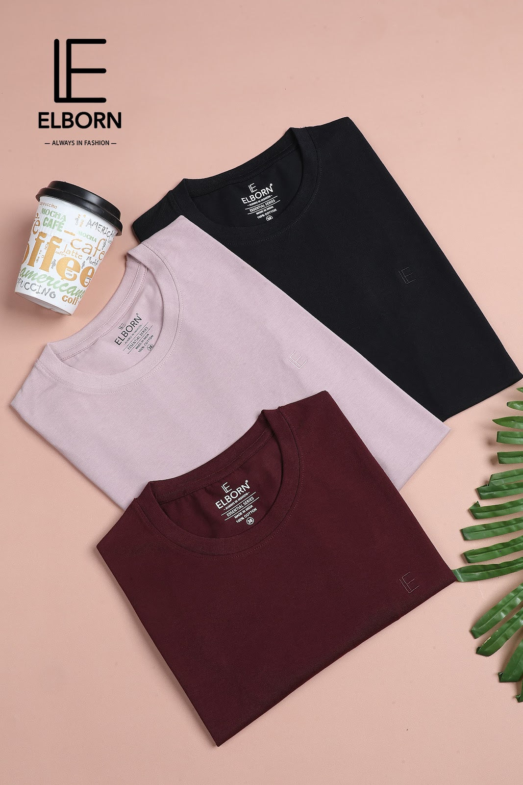 Logo Style Eb-Ir-1080 Elborn Mens Tshirts Exporter