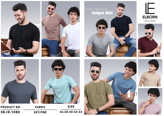Logo Style Eb-Ir-1080 Elborn Mens Tshirts Exporter