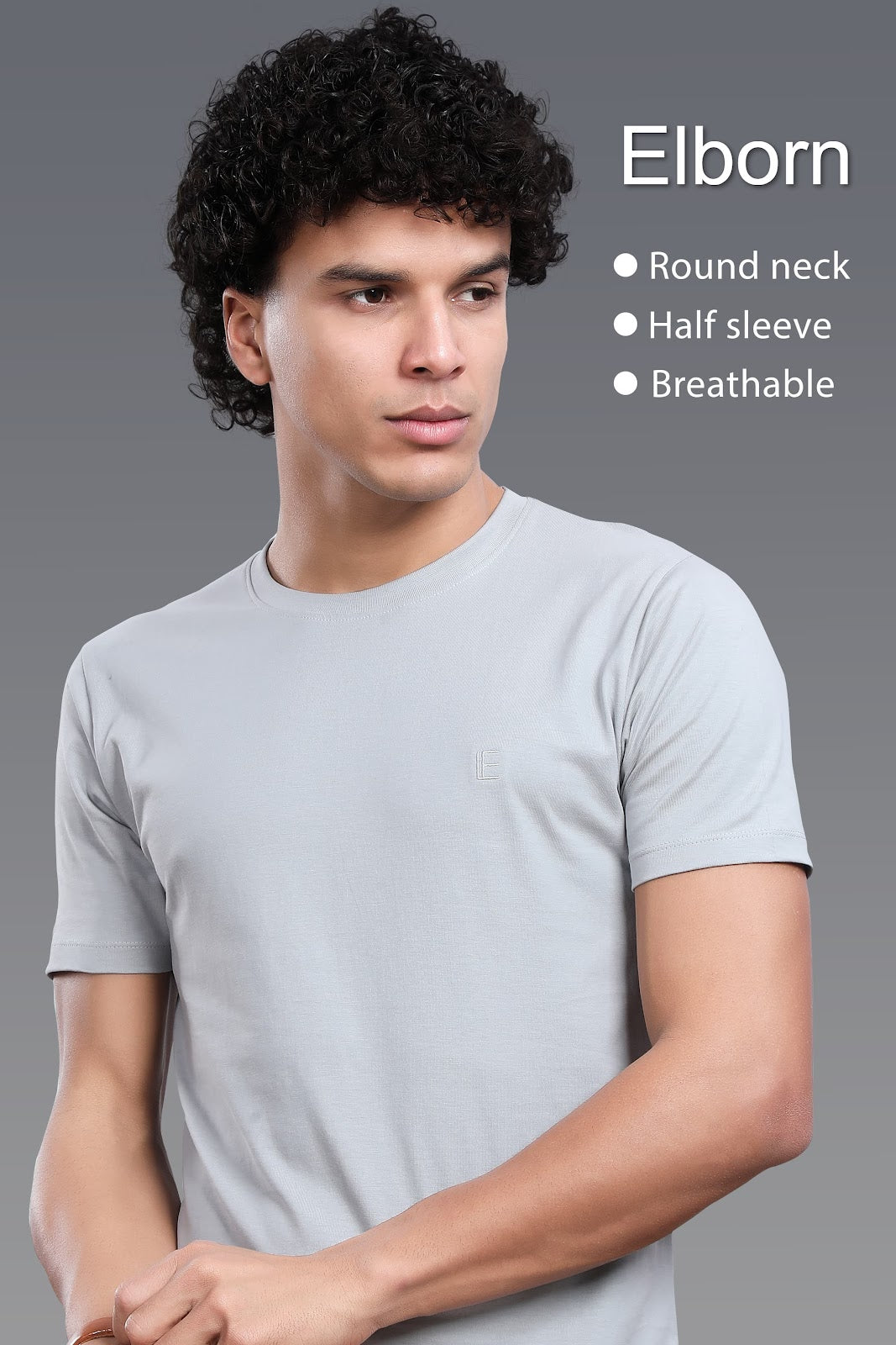 Logo Style Eb-Ir-1080 Elborn Mens Tshirts Exporter