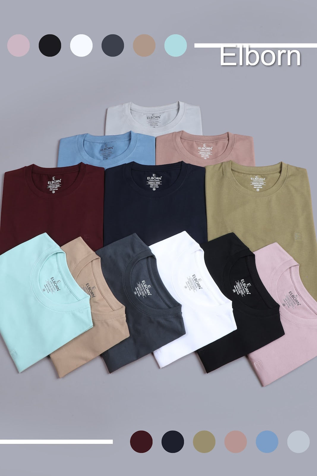 Logo Style Eb-Ir-1080 Elborn Mens Tshirts Exporter