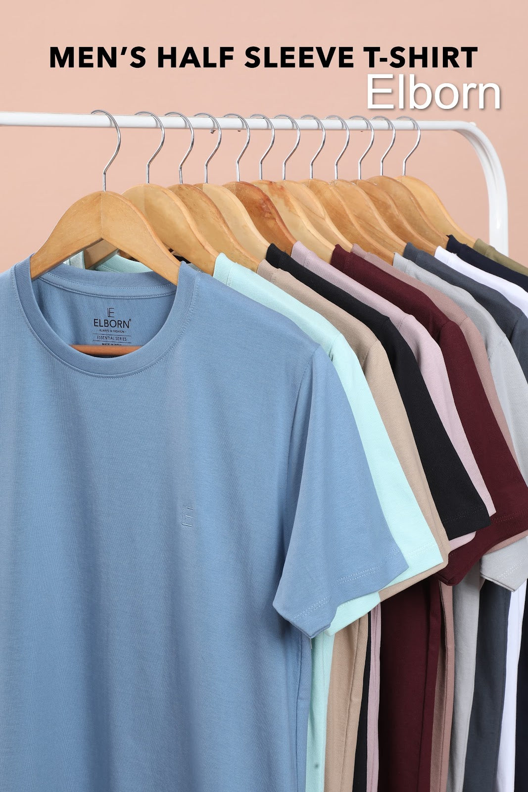 Logo Style Eb-Ir-1080 Elborn Mens Tshirts Exporter