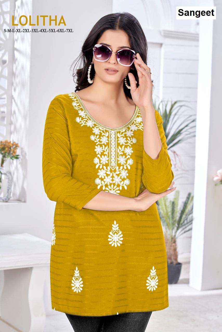 Lolitha Sangeet Bombay Short Kurtis Wholesaler Gujarat