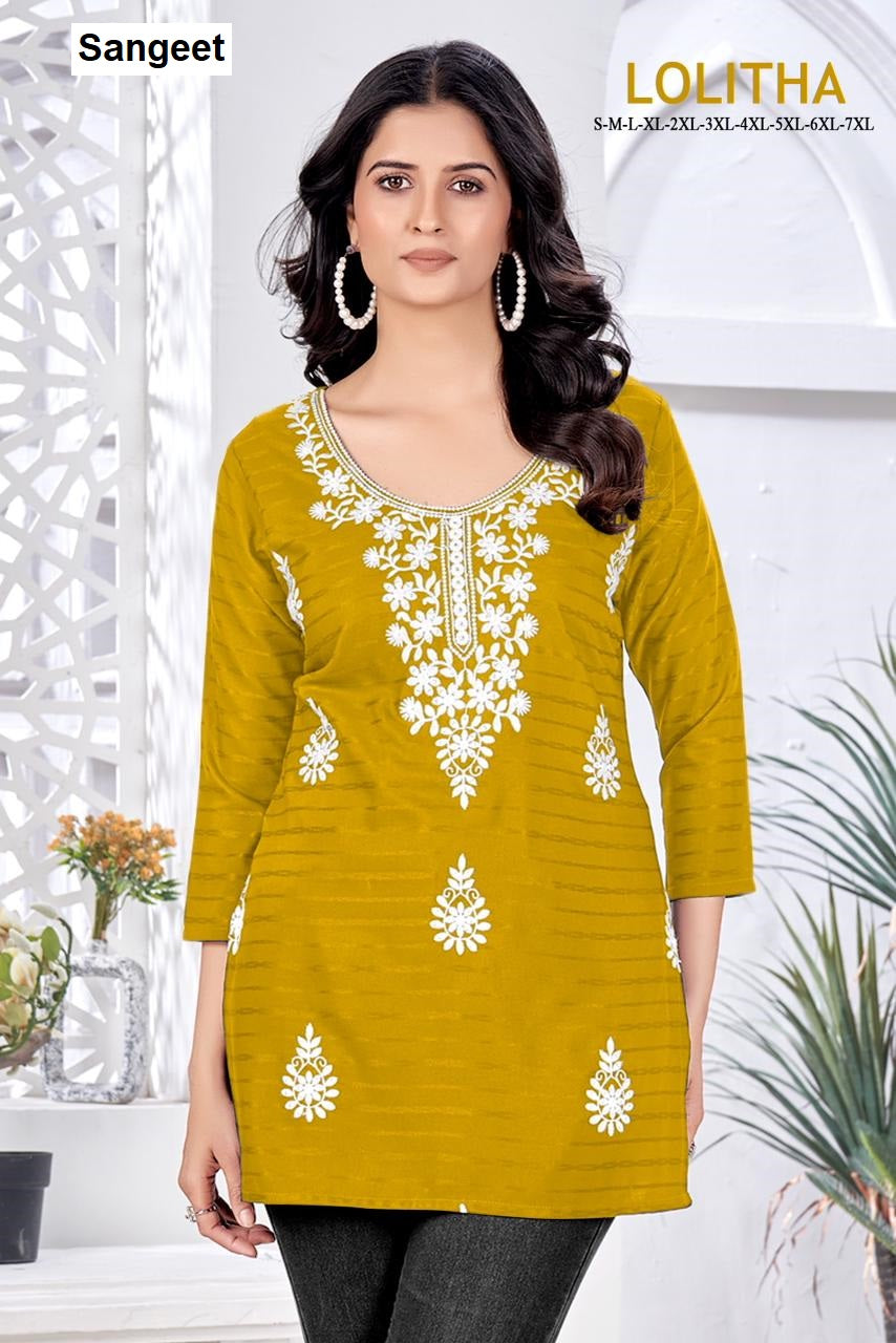 Lolitha Sangeet Bombay Short Kurtis Wholesaler Gujarat