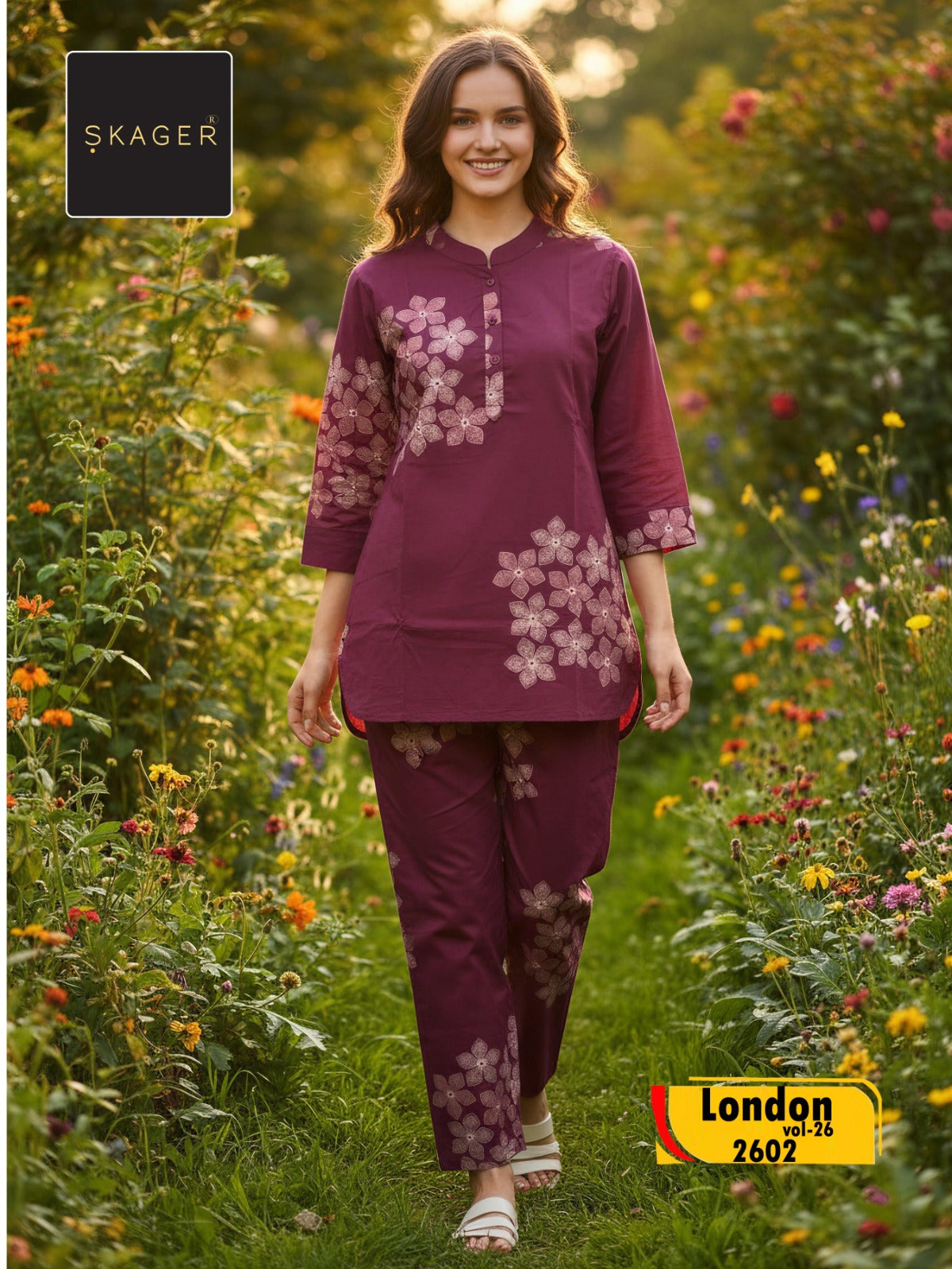 London Vol 26 Skager Rayon 22Kg Co Ord Set Exporter Ahmedabad