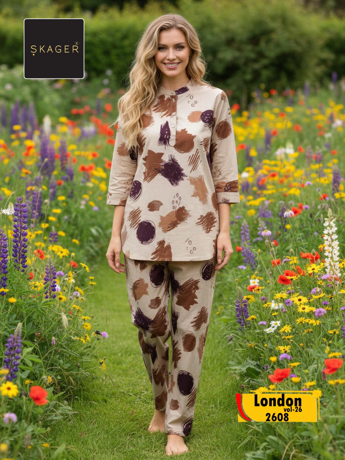 London Vol 26 Skager Rayon 22Kg Co Ord Set Exporter Ahmedabad