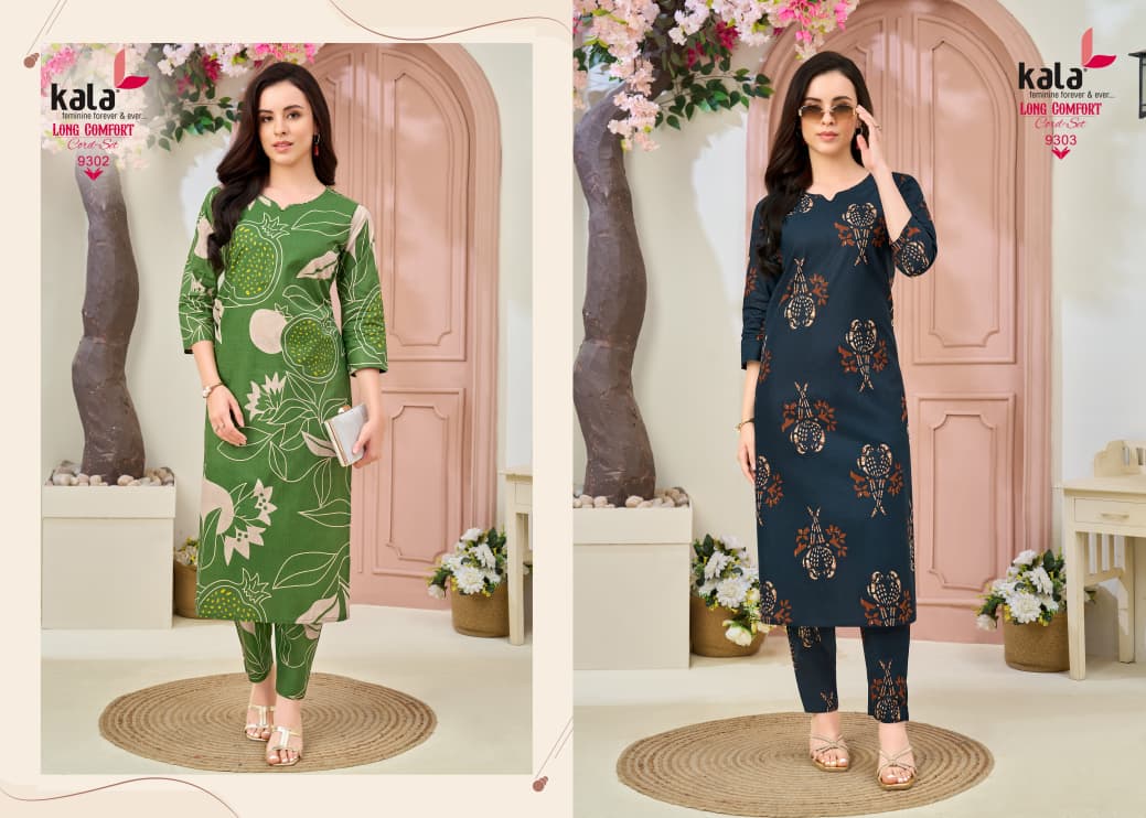 Long Comfort Vol 1 Kala Cotton Co Ord Set Wholesaler Gujarat
