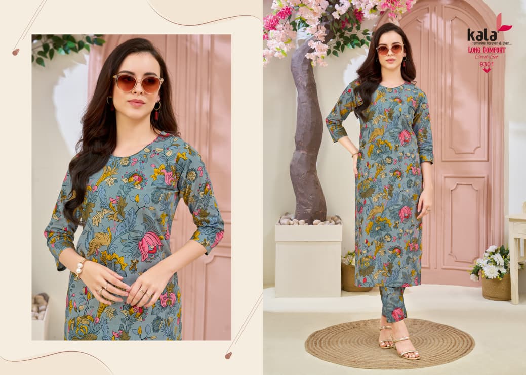 Long Comfort Vol 1 Kala Cotton Co Ord Set Wholesaler Gujarat