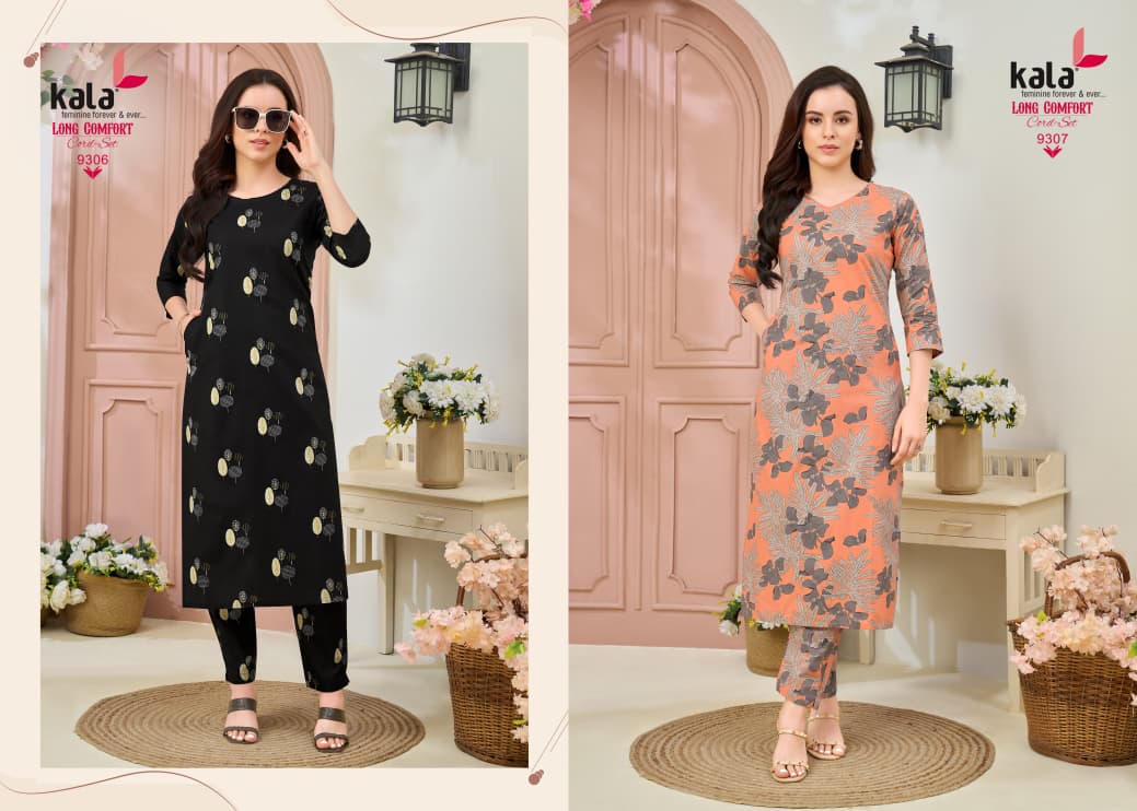 Long Comfort Vol 1 Kala Cotton Co Ord Set Wholesaler Gujarat