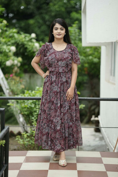 Long Maxi Ruc Georgette One Piece Supplier India