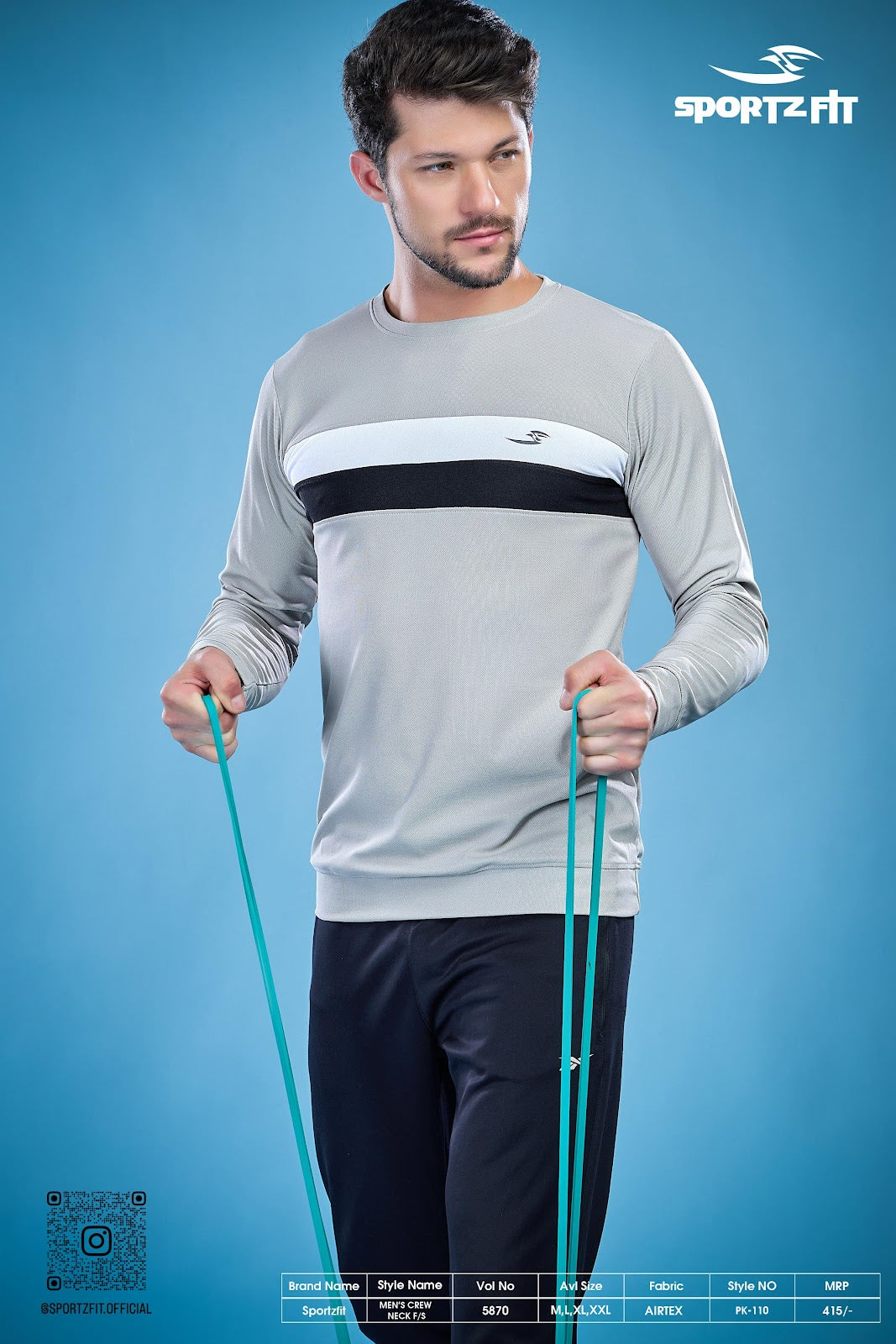 Long Sleeve 5870 Sportz Fit Airtex Mens Tshirts Wholesale Rate