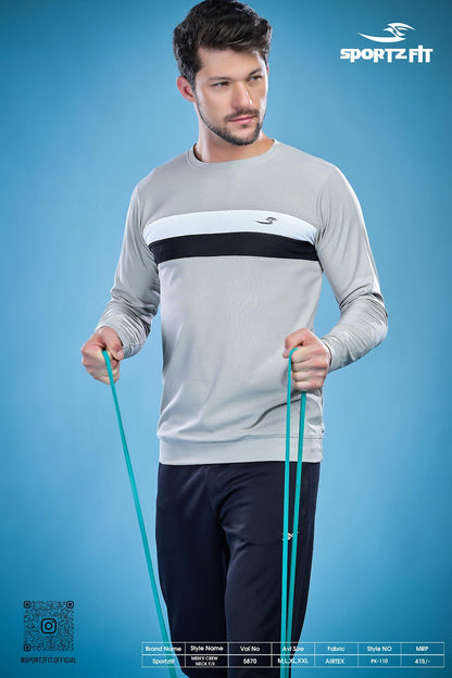 Long Sleeve 5870 Sportz Fit Airtex Mens Tshirts Wholesale Rate