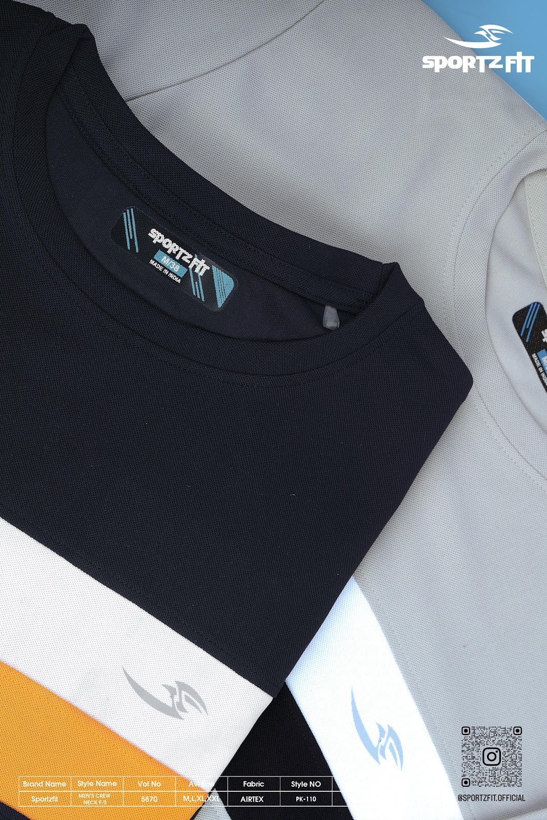 Long Sleeve 5870 Sportz Fit Airtex Mens Tshirts Wholesale Rate