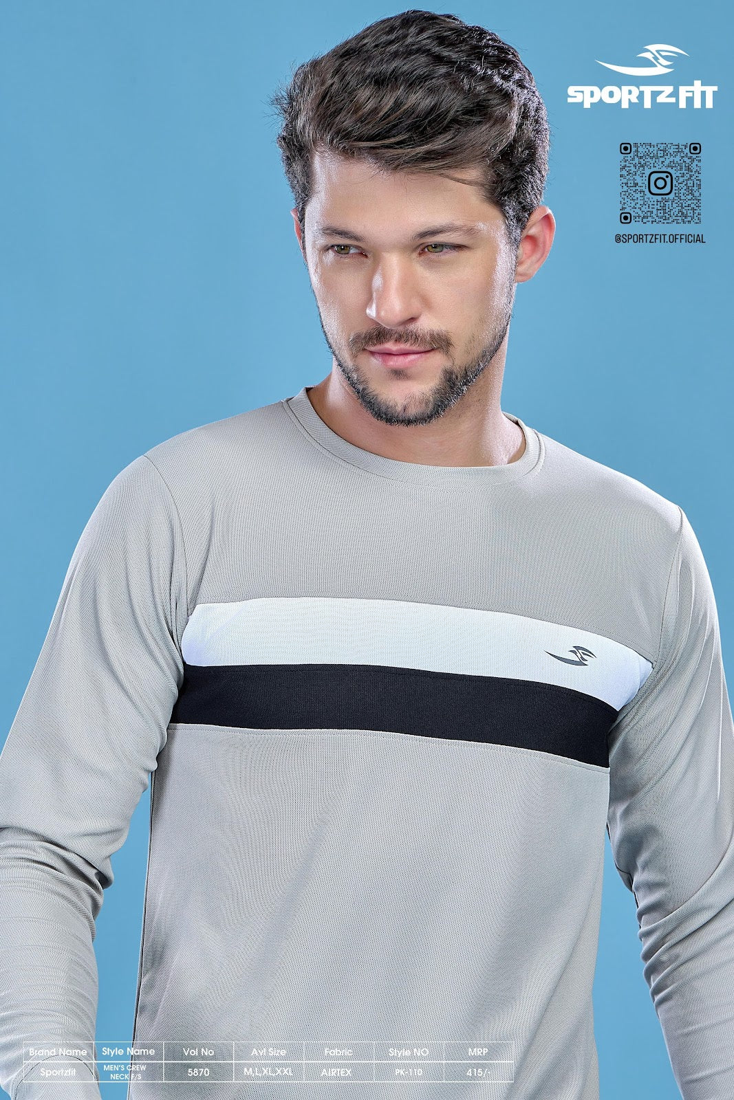 Long Sleeve 5870 Sportz Fit Airtex Mens Tshirts Wholesale Rate