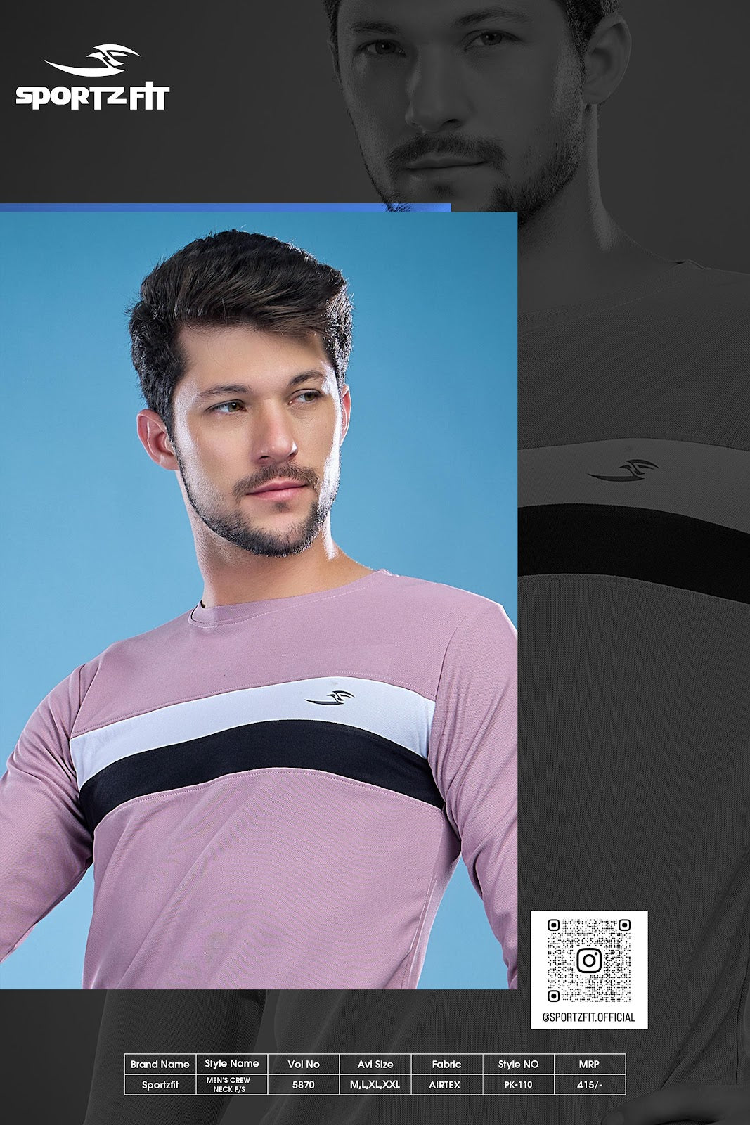 Long Sleeve 5870 Sportz Fit Airtex Mens Tshirts Wholesale Rate