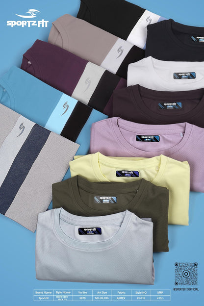 Long Sleeve 5870 Sportz Fit Airtex Mens Tshirts Wholesale Rate
