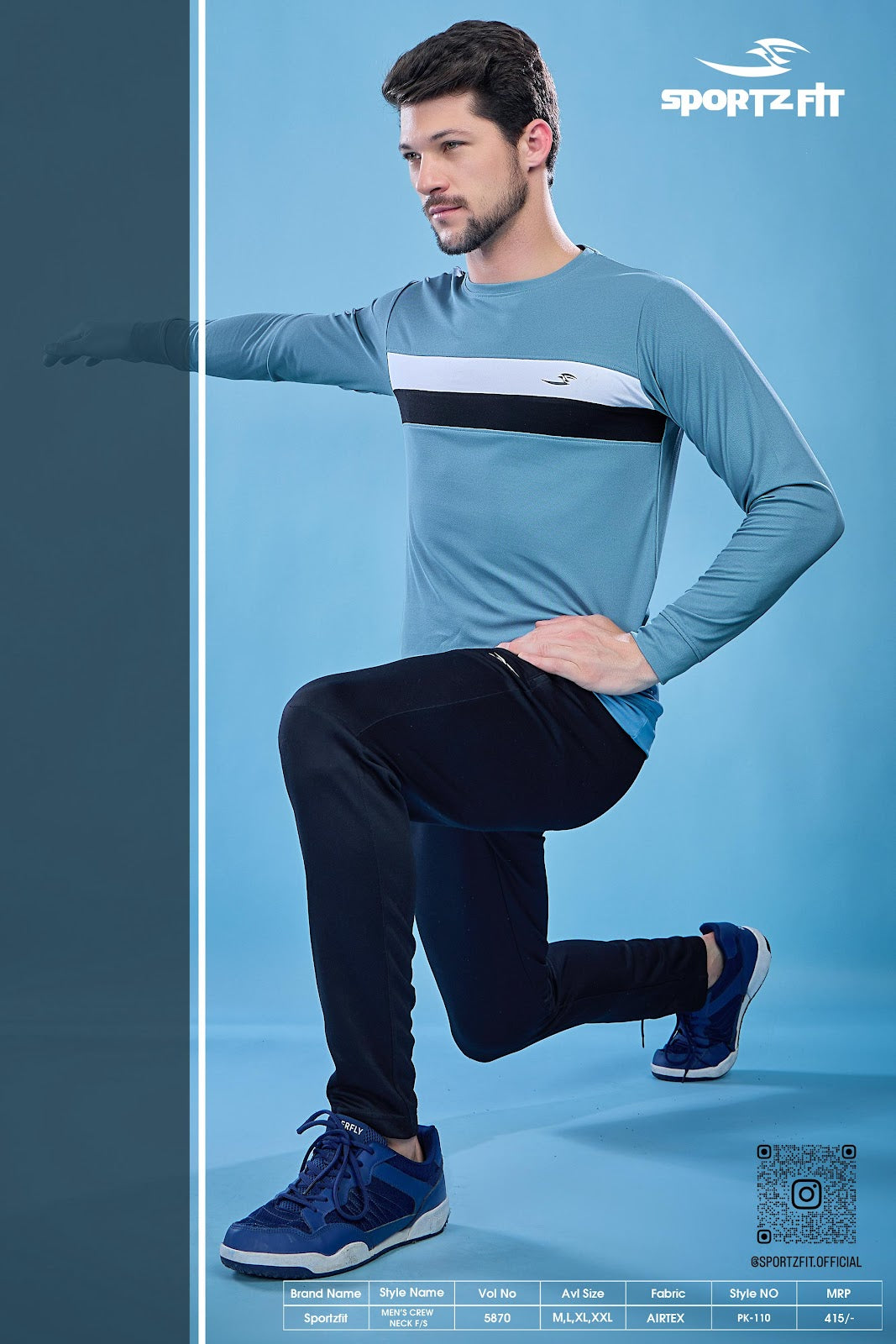 Long Sleeve 5870 Sportz Fit Airtex Mens Tshirts Wholesale Rate