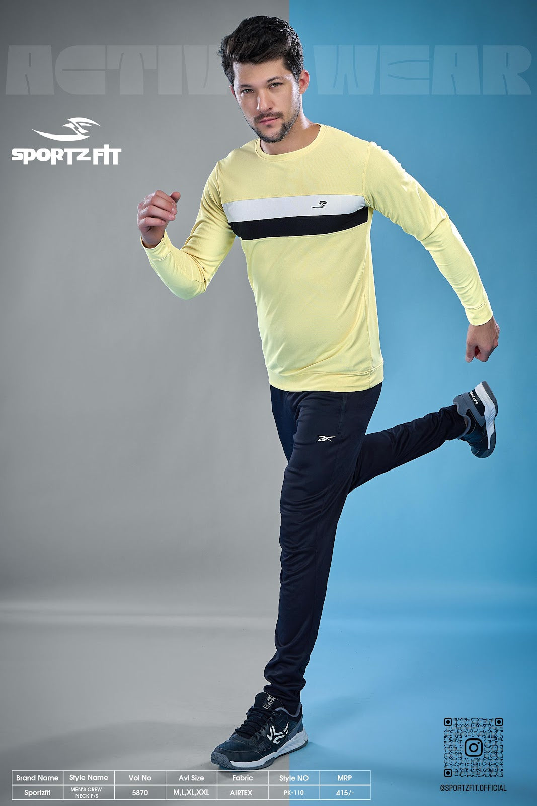 Long Sleeve 5870 Sportz Fit Airtex Mens Tshirts Wholesale Rate