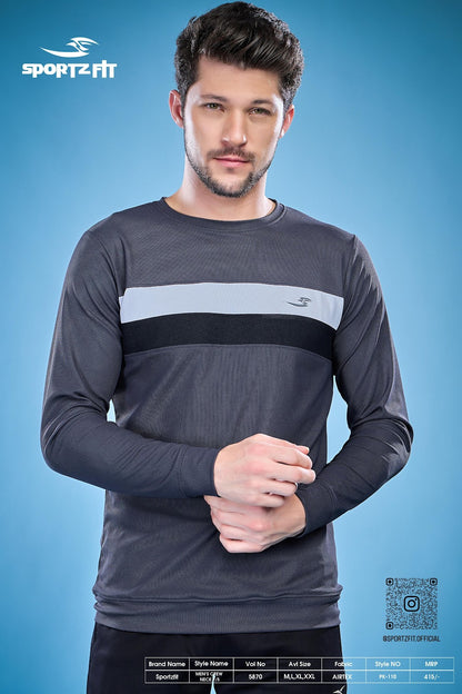 Long Sleeve 5870 Sportz Fit Airtex Mens Tshirts Wholesale Rate