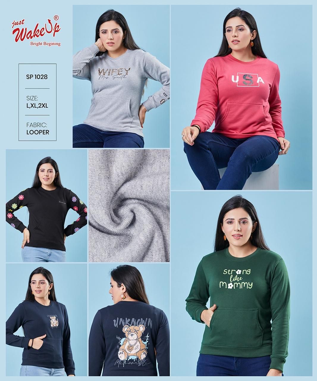 Looper Sp 1028 Wakeup Women Hoodies Manufacturer Gujarat