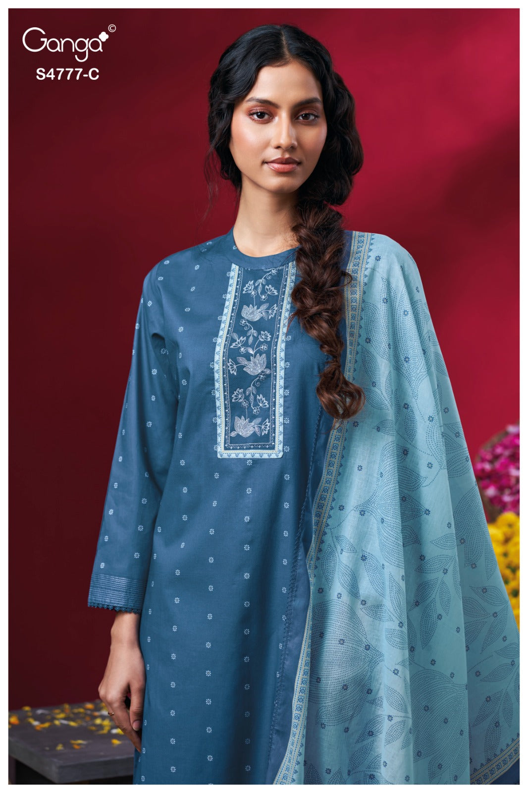 Lorael S4777 Ganga Cotton Plazzo Style Suits Wholesaler Gujarat