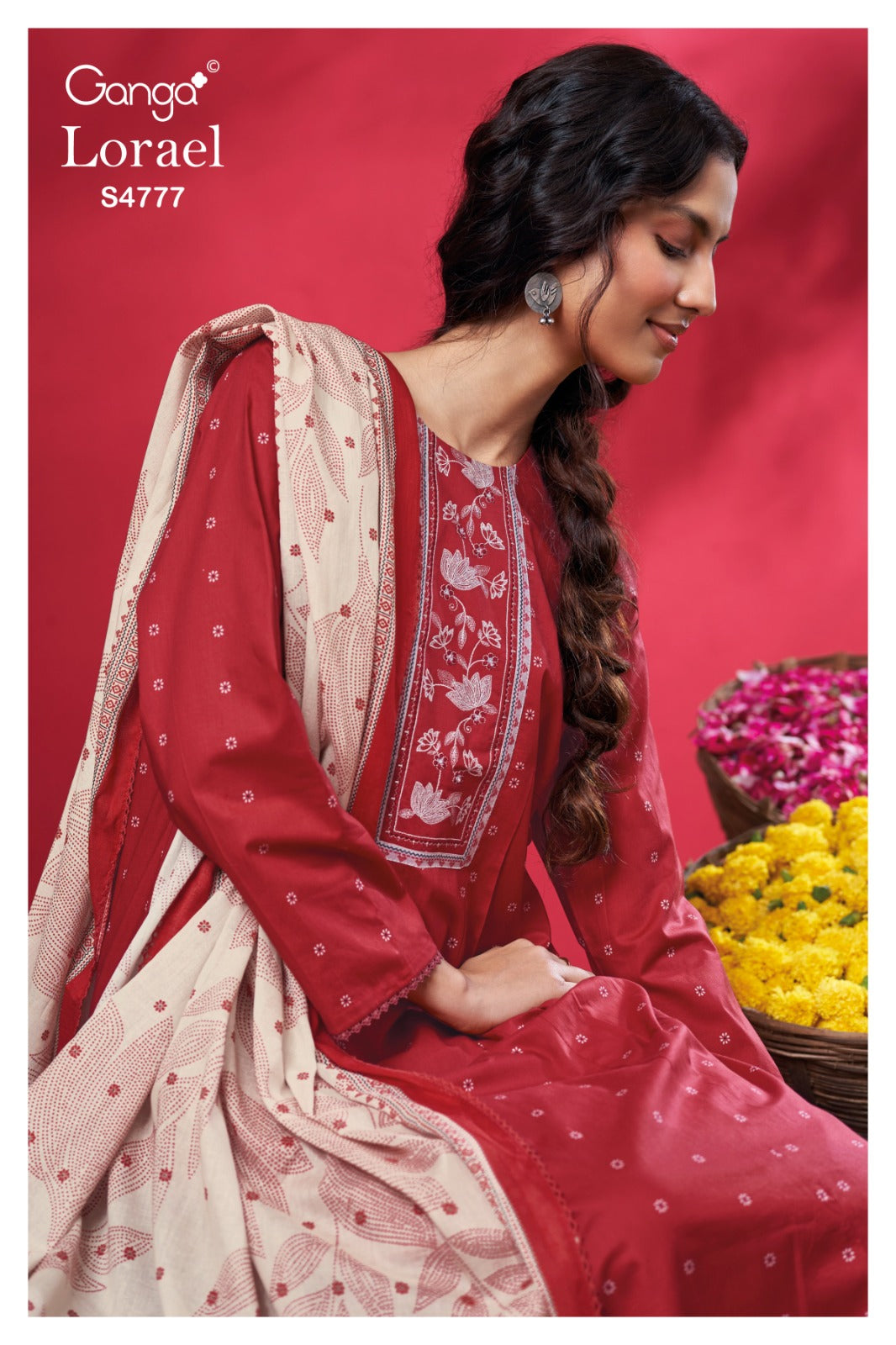 Lorael S4777 Ganga Cotton Plazzo Style Suits Wholesaler Gujarat