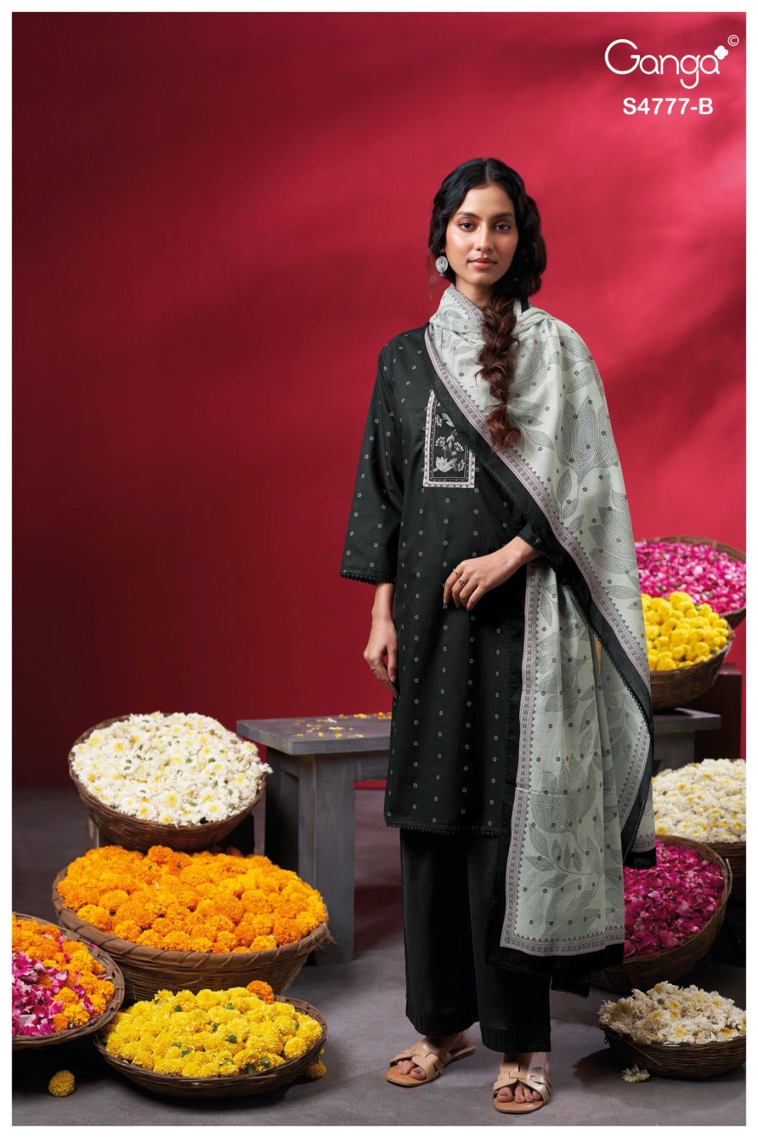 Lorael S4777 Ganga Cotton Plazzo Style Suits Wholesaler Gujarat
