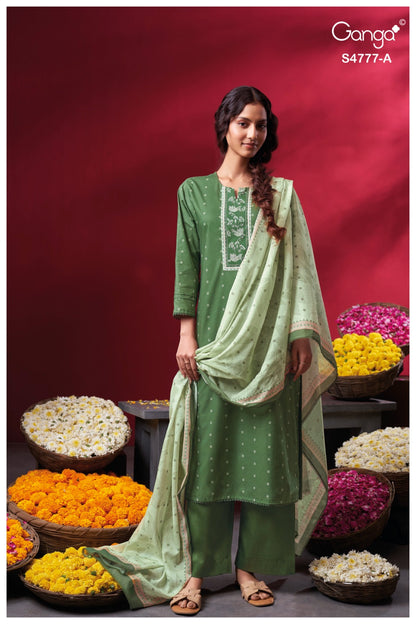 Lorael S4777 Ganga Cotton Plazzo Style Suits Wholesaler Gujarat