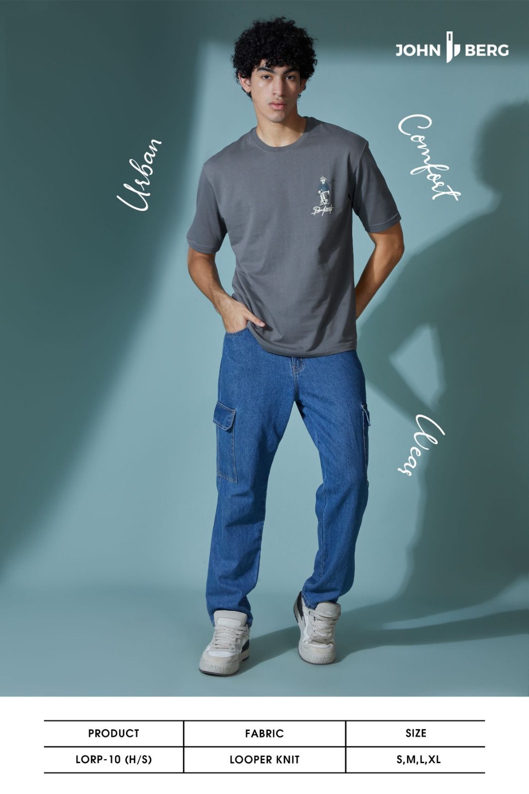 Lorp-10 John Berg Loopknit Mens Tshirts Manufacturer Gujarat