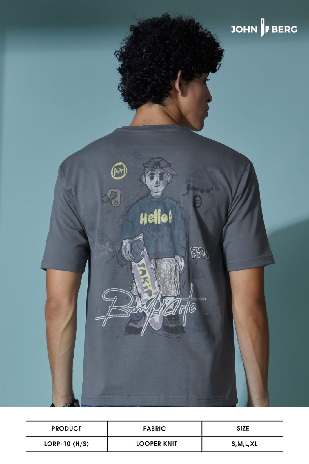 Lorp-10 John Berg Loopknit Mens Tshirts Manufacturer Gujarat